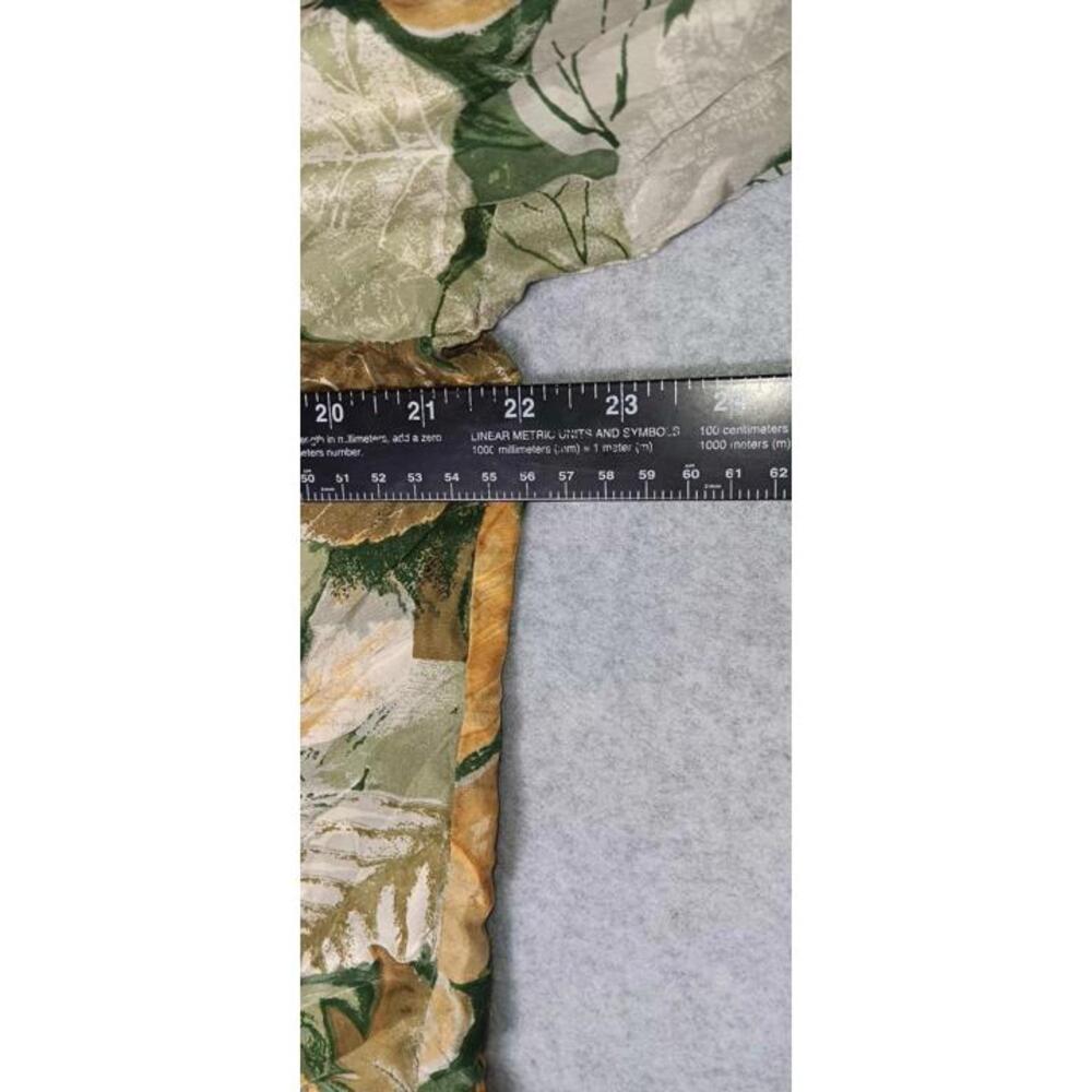 Vintage Stunt Button Up Womens Size Medium 100% silk Fall Leaves Pattern Long... - Picture 9 of 12